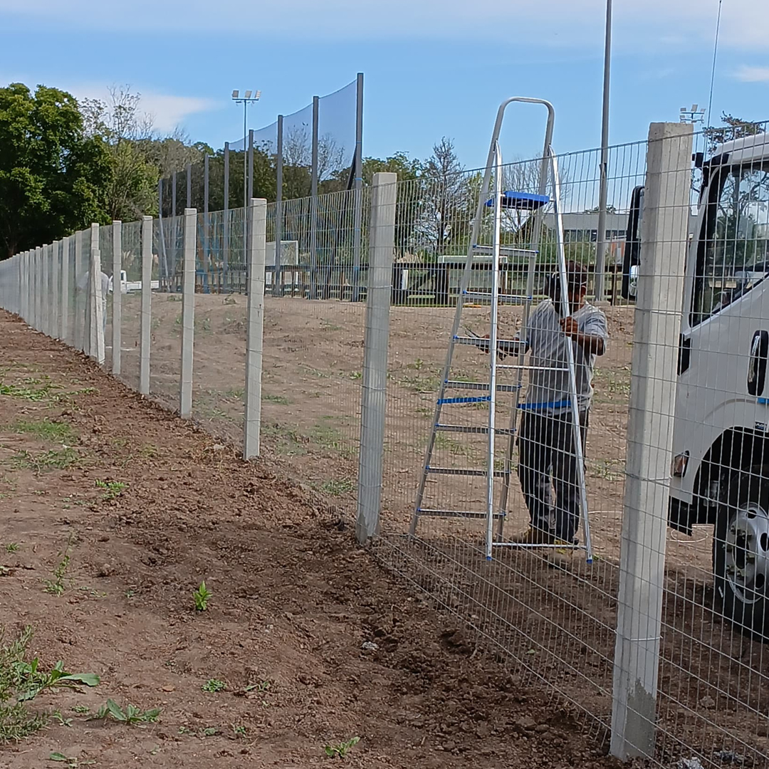 Cerramiento cancha de fútbol