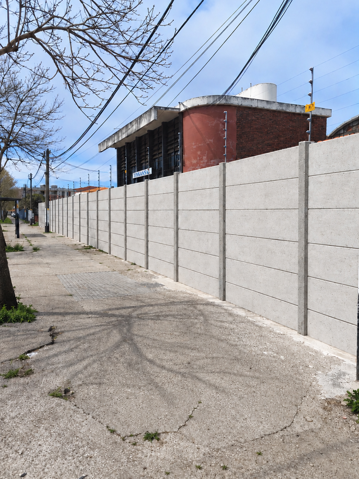Predio Comercial La Teja - muro premoldeado